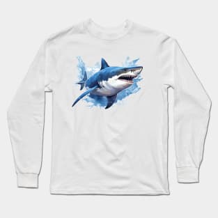 Blue Shark Long Sleeve T-Shirt